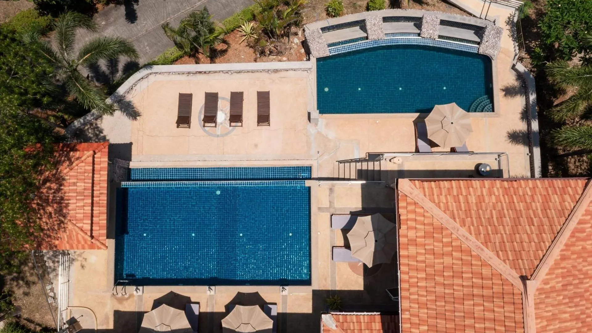 2 Pools And Seaview! Villa Serena 6Br, Klong Khong Koh Lanta