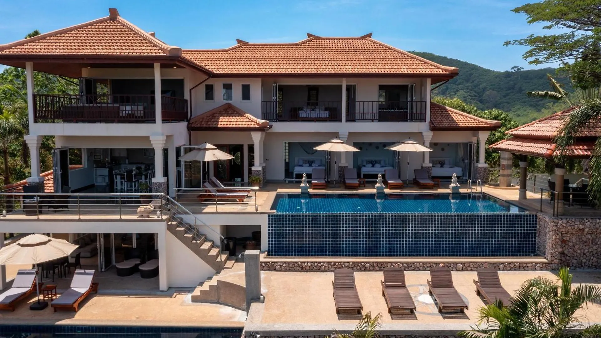 2 Pools And Seaview! Villa Serena 6Br, Klong Khong Koh Lanta