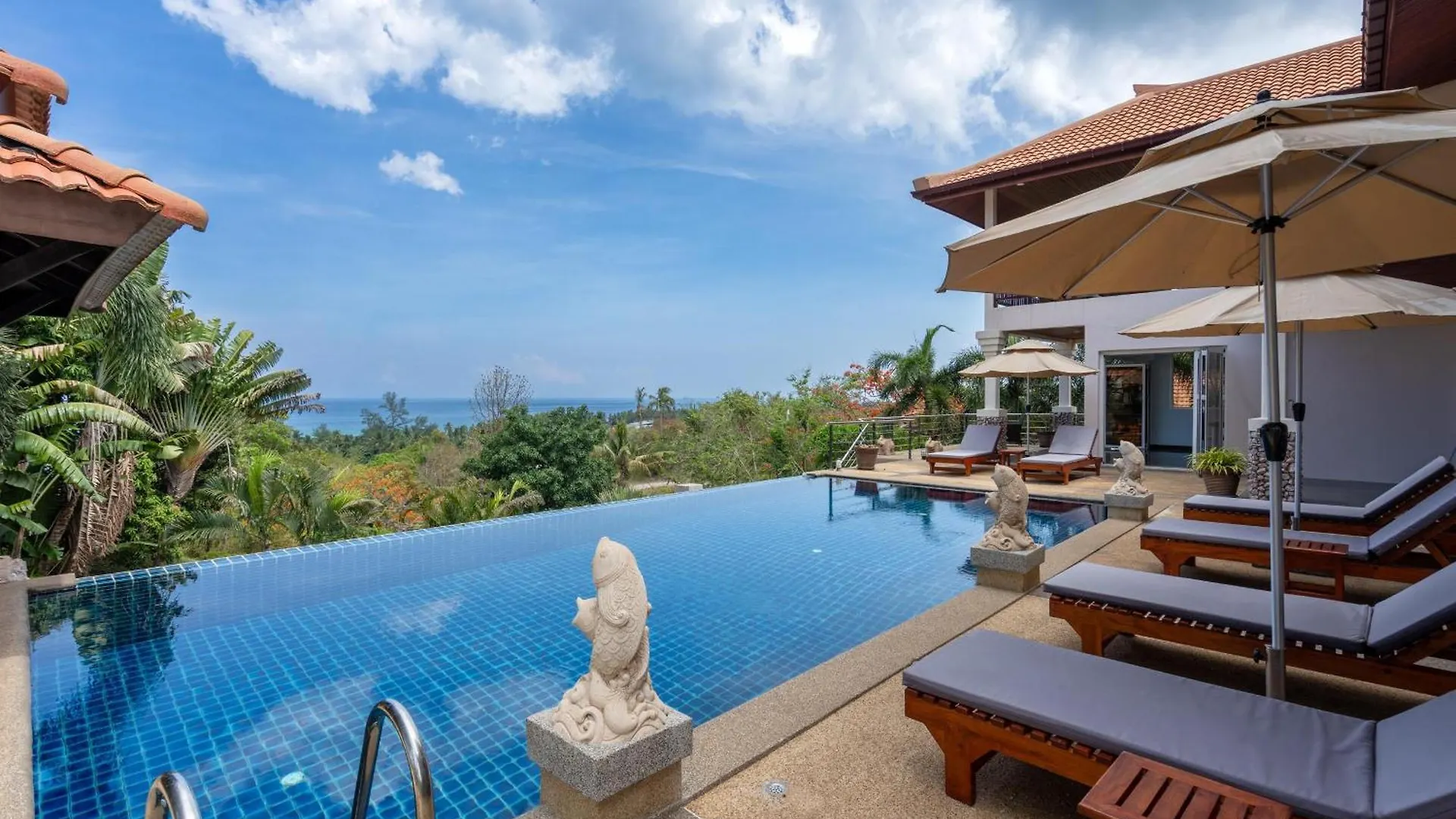 2 Pools And Seaview! Villa Serena 6Br, Klong Khong Koh Lanta