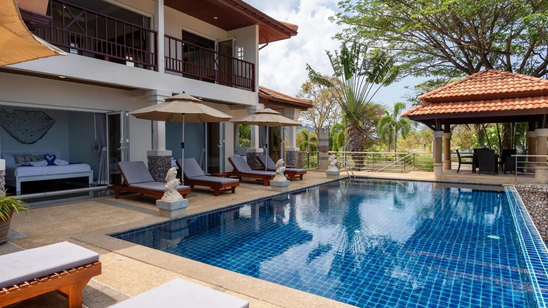 2 Pools And Seaview! Villa Serena 6Br, Klong Khong Koh Lanta