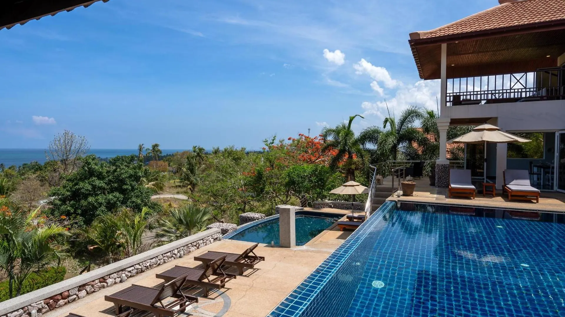 2 Pools And Seaview! Villa Serena 6Br, Klong Khong Koh Lanta Thailand