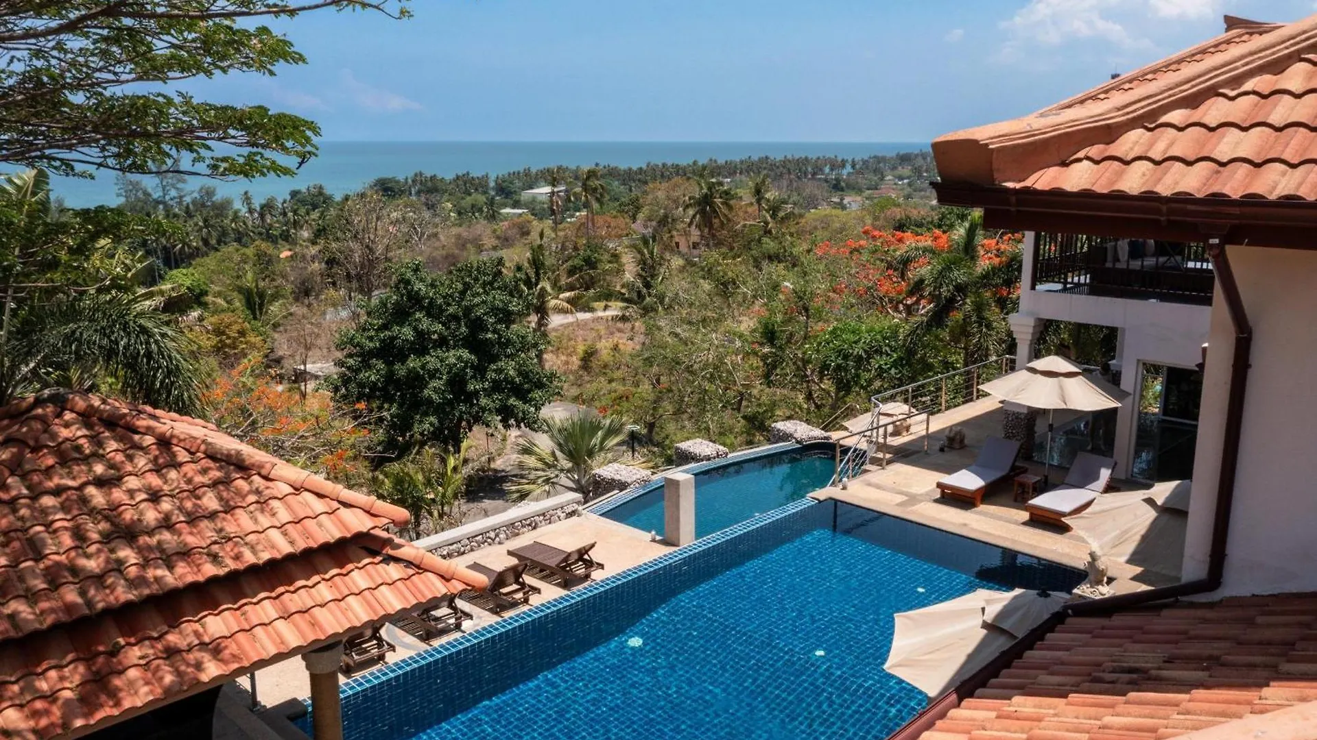 2 Pools And Seaview! Villa Serena 6Br, Klong Khong Koh Lanta Thailand